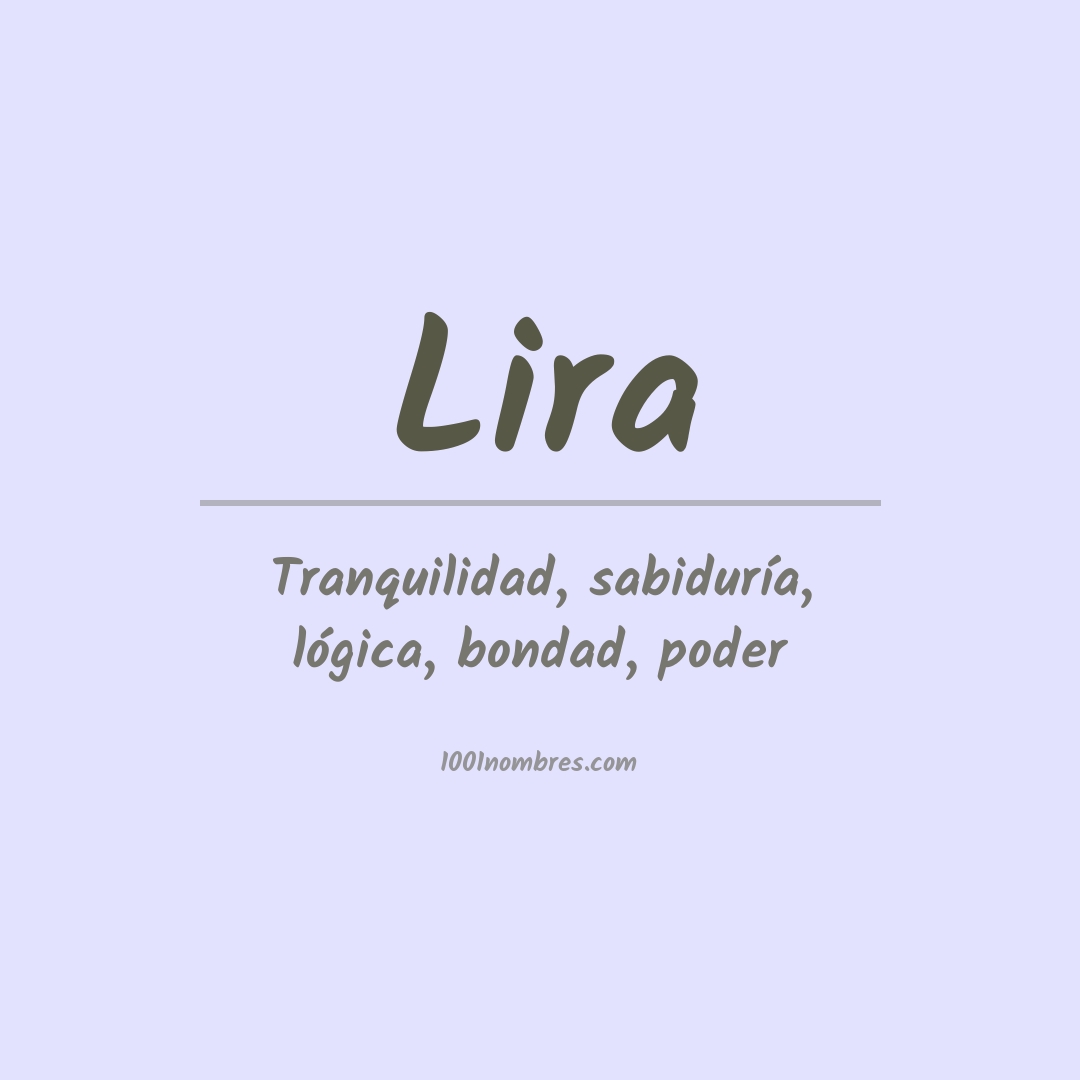 Significado del nombre Lira