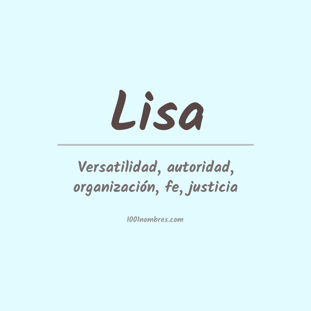 Significado del nombre Lisa