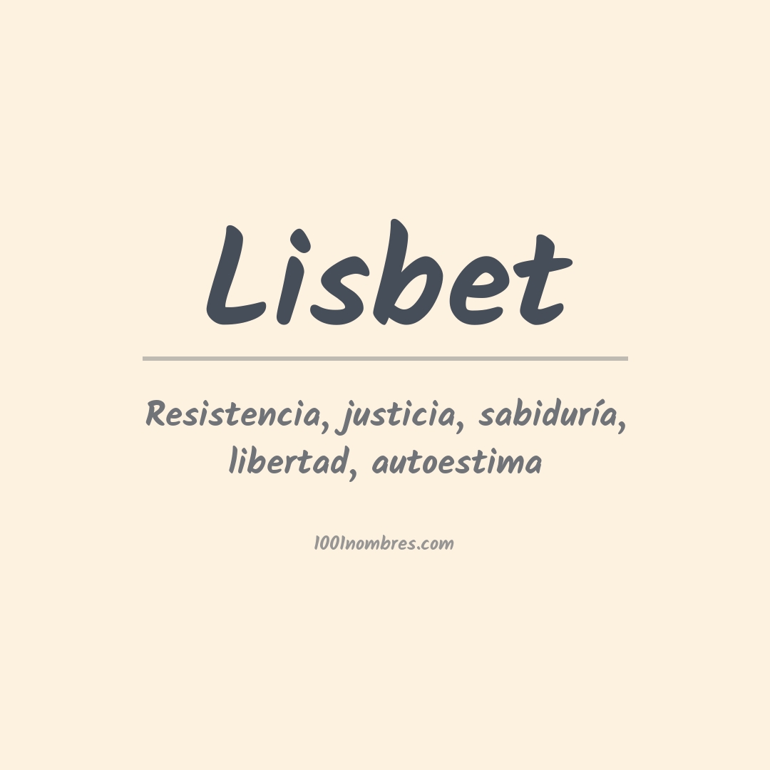 Significado del nombre Lisbet