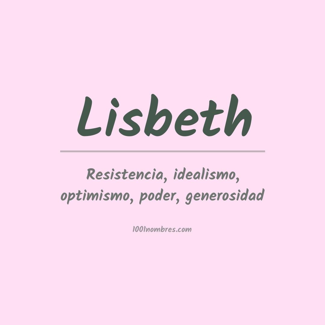 Significado del nombre Lisbeth