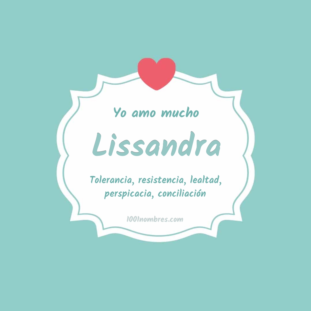 Yo amo mucho Lissandra Yo amo mucho Lissandra