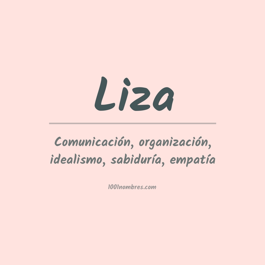 Significado del nombre Liza