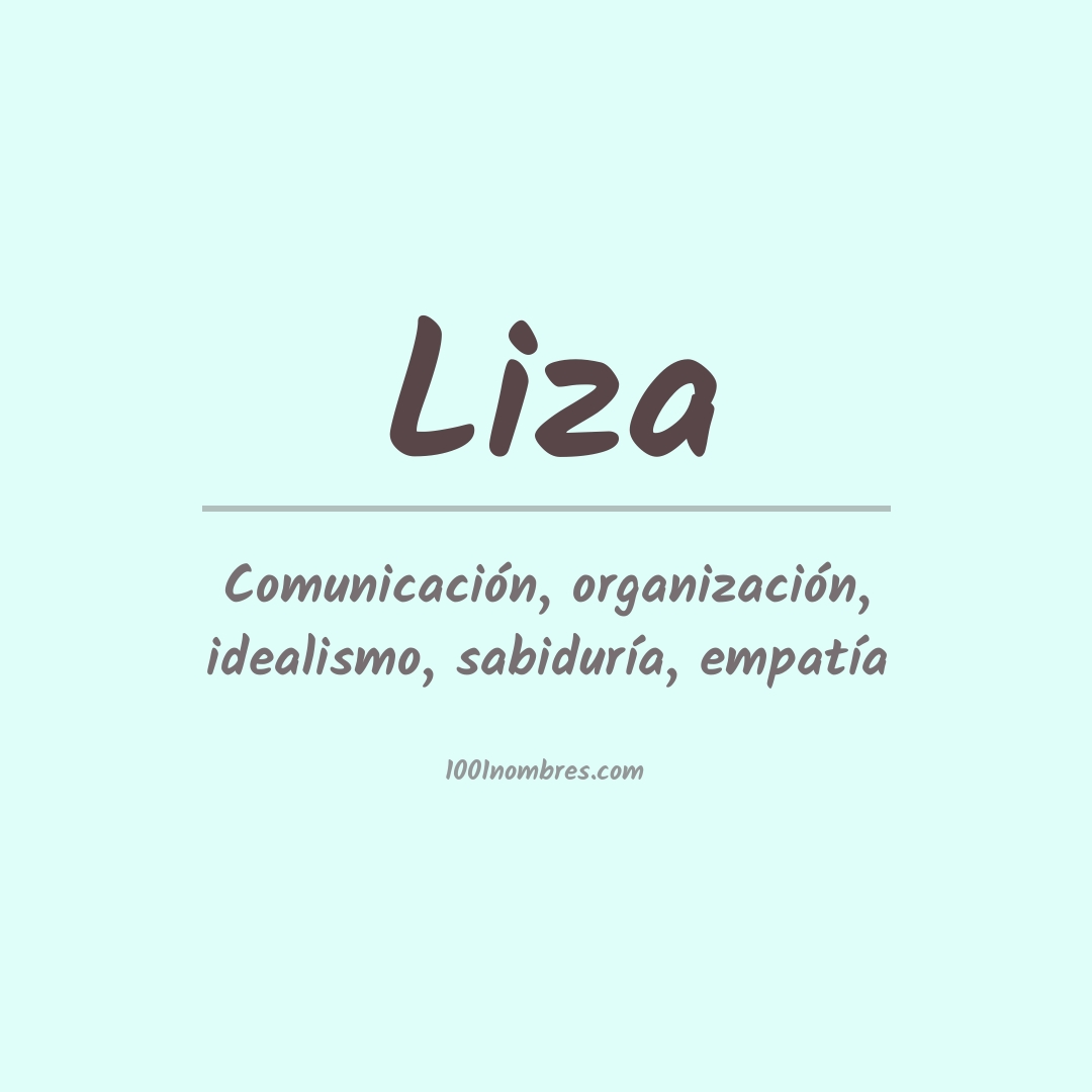 Significado del nombre Liza