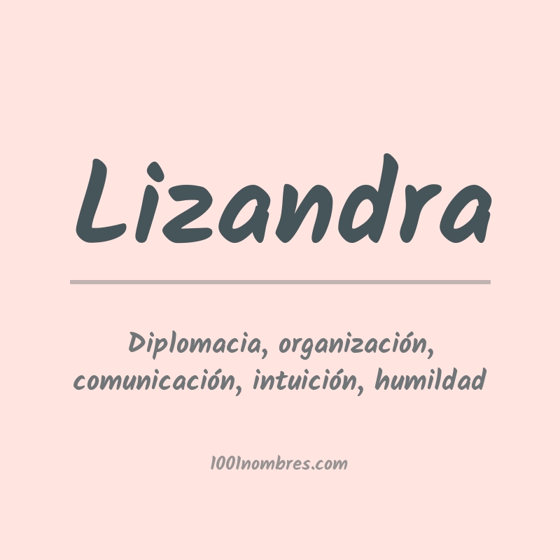 Significado del nombre Lizandra