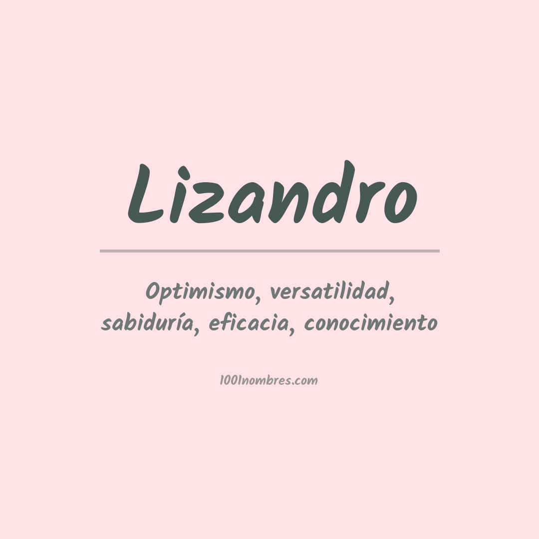 Significado del nombre Lizandro