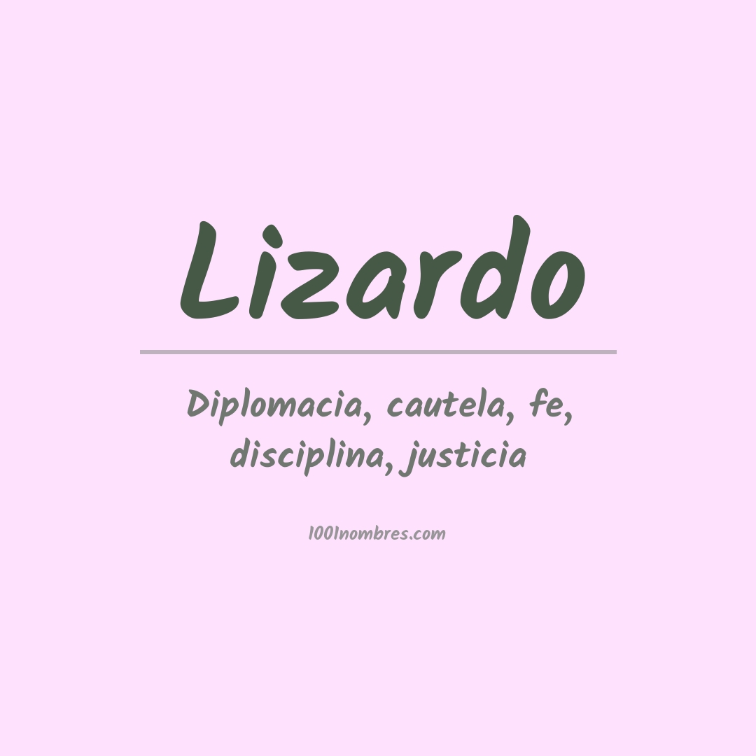 Significado del nombre Lizardo
