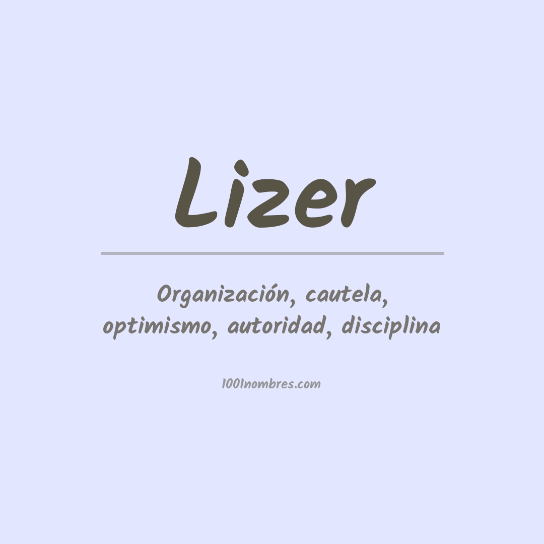 Significado del nombre Lizer