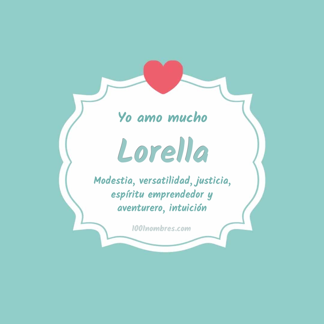 Yo amo mucho Lorella