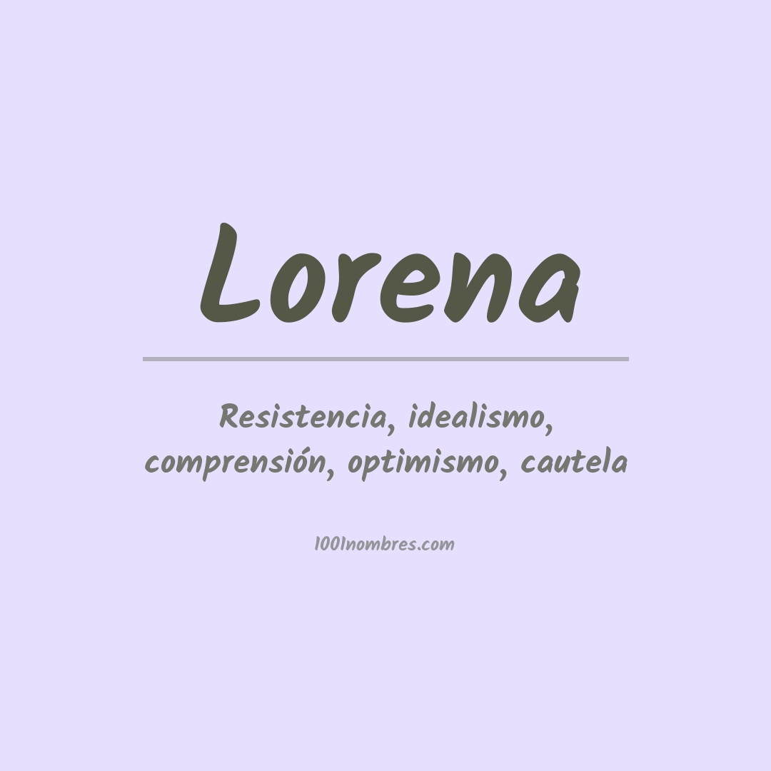 Significado del nombre Lorena