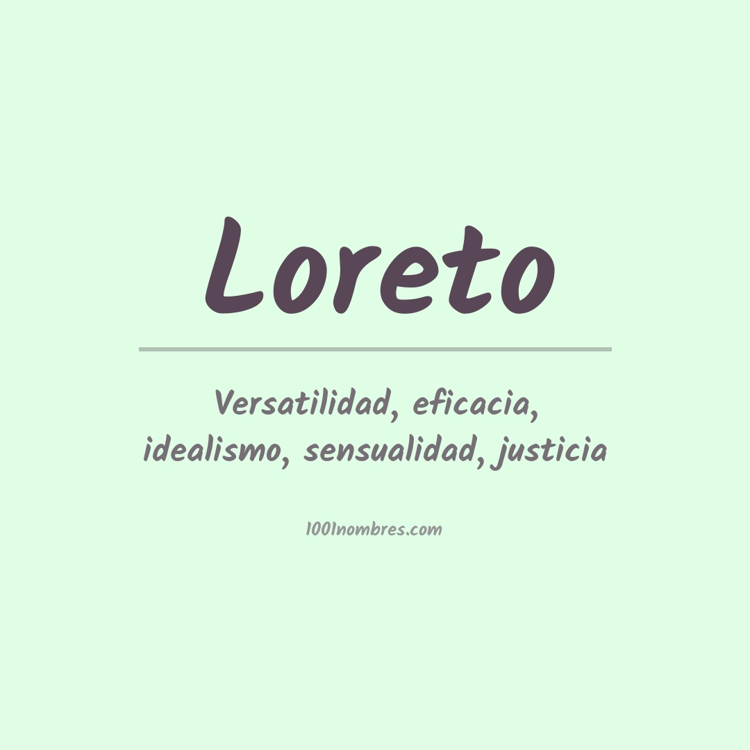 Significado del nombre Loreto