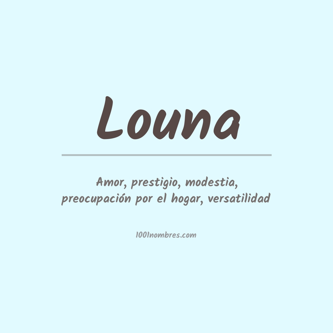 Significado del nombre Louna