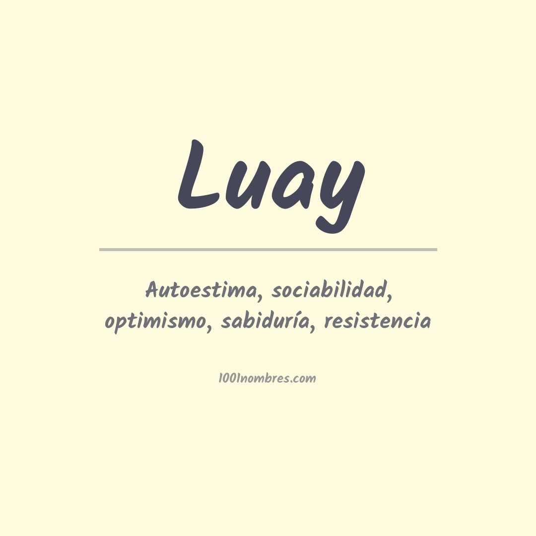 Significado del nombre Luay Significado del nombre Luay