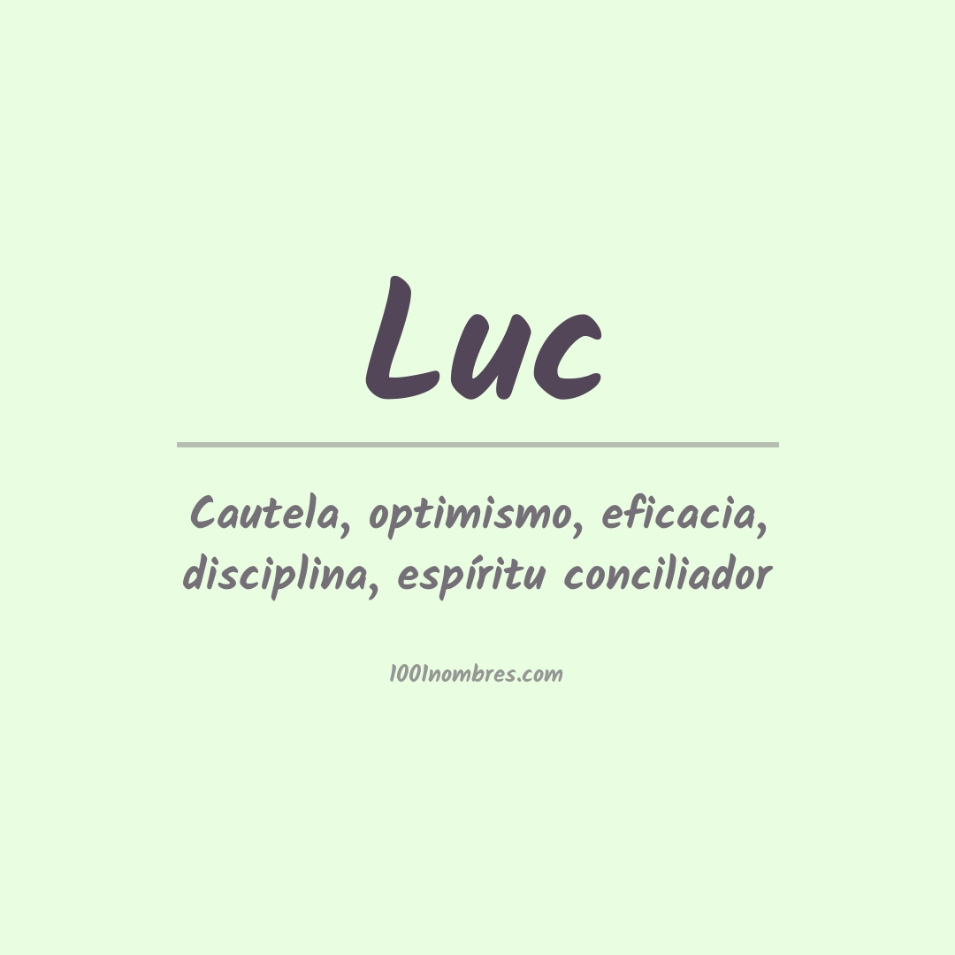 Significado del nombre Luc