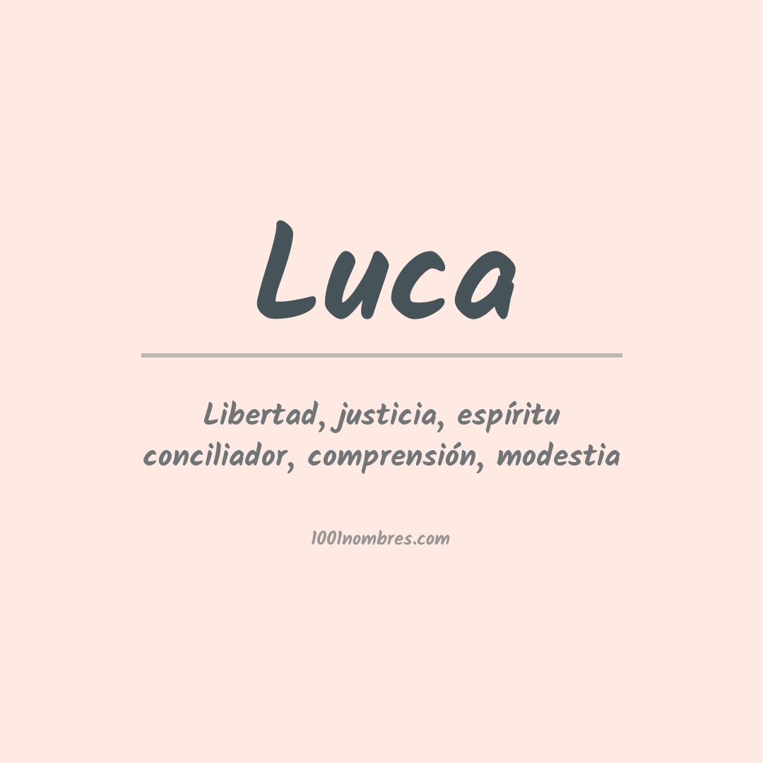 Significado del nombre Luca