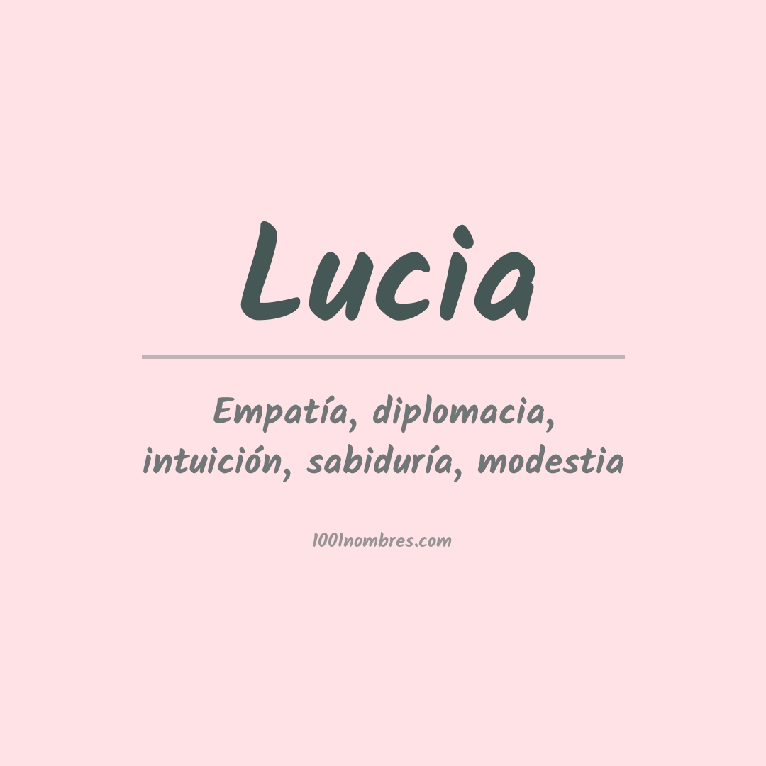 Significado del nombre Lucia
