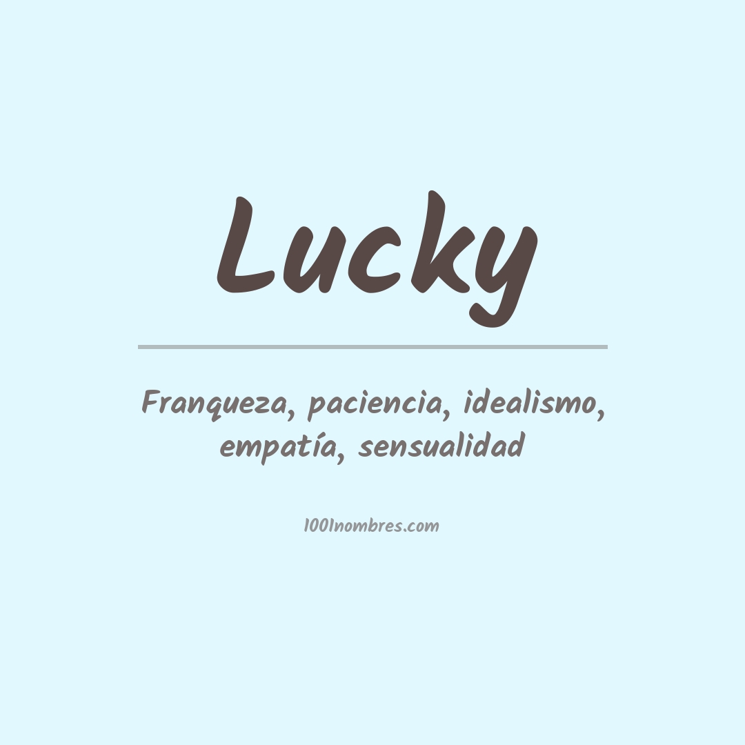 Significado del nombre Lucky