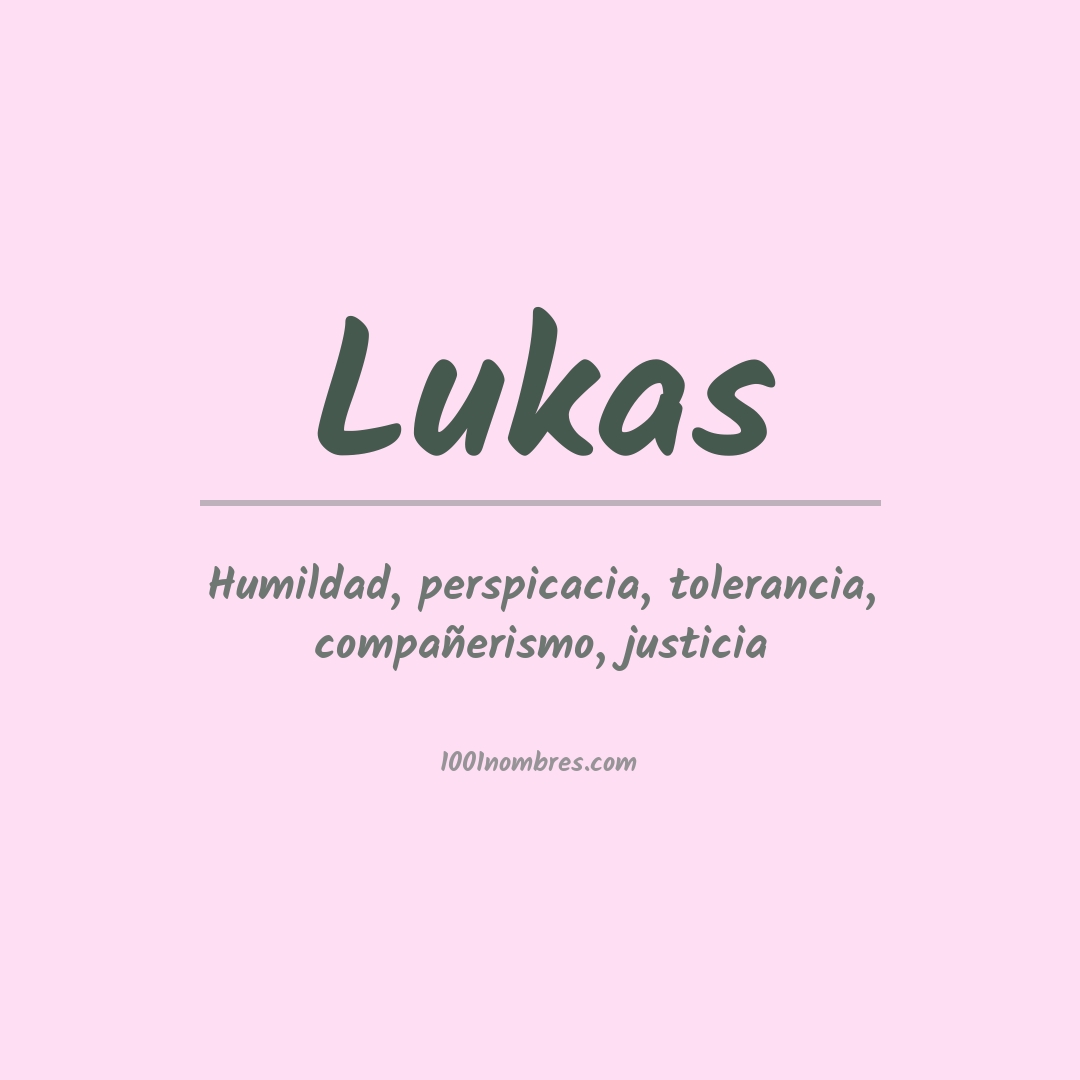 Significado del nombre Lukas