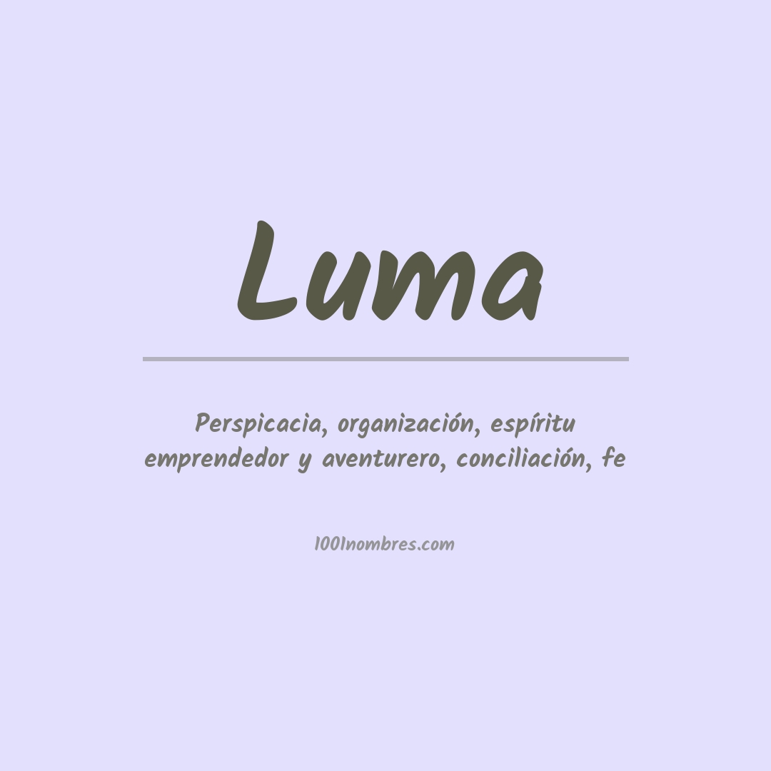 Significado del nombre Luma