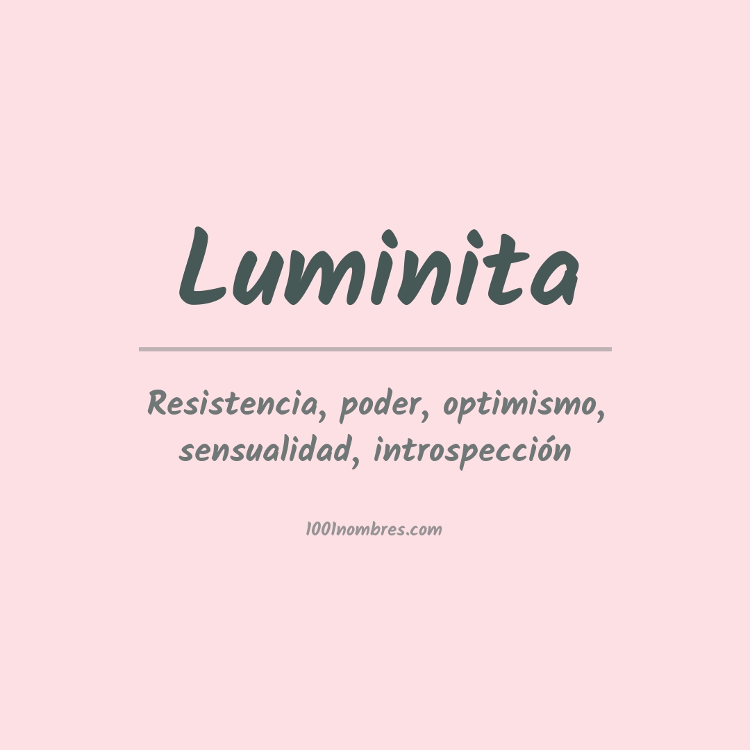 Significado del nombre Luminita