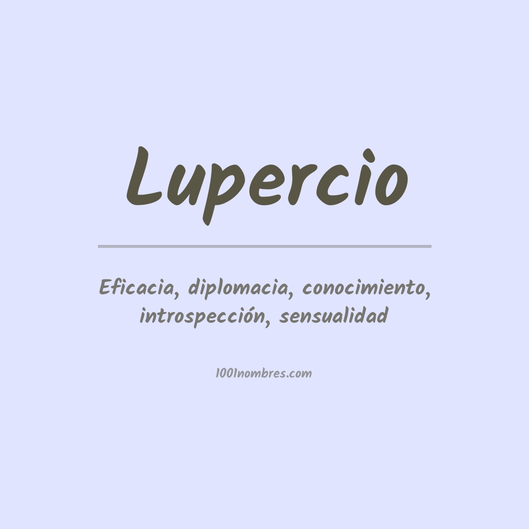 Significado del nombre Lupercio