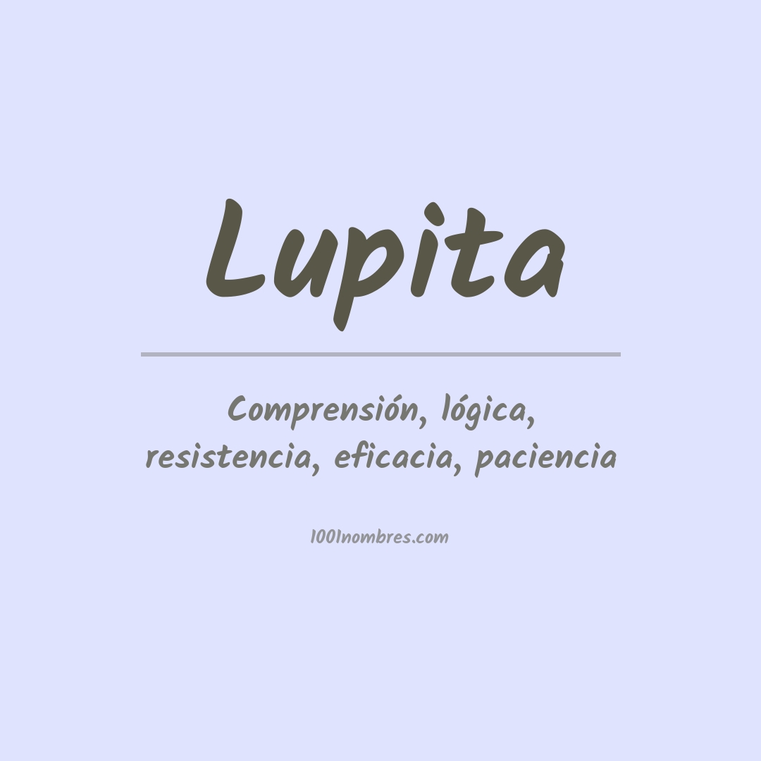 Significado del nombre Lupita