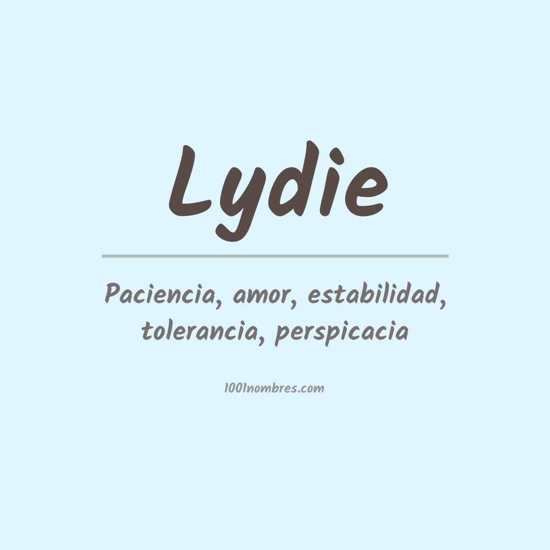 Significado del nombre Lydie