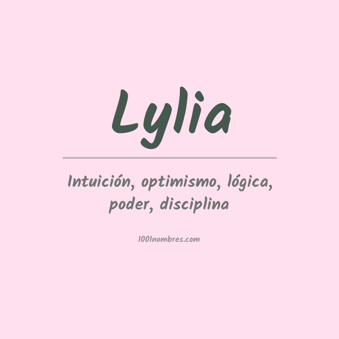 Significado del nombre Lylia