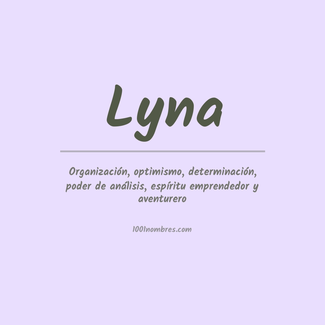 Significado del nombre Lyna