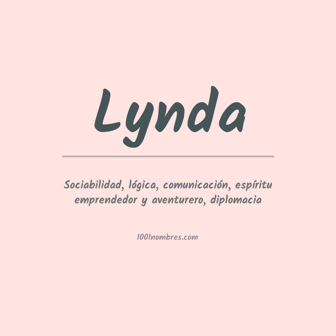 Significado del nombre Lynda