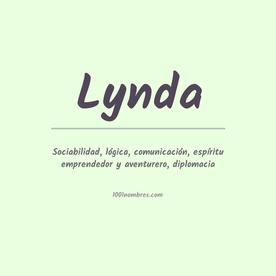 Significado del nombre Lynda