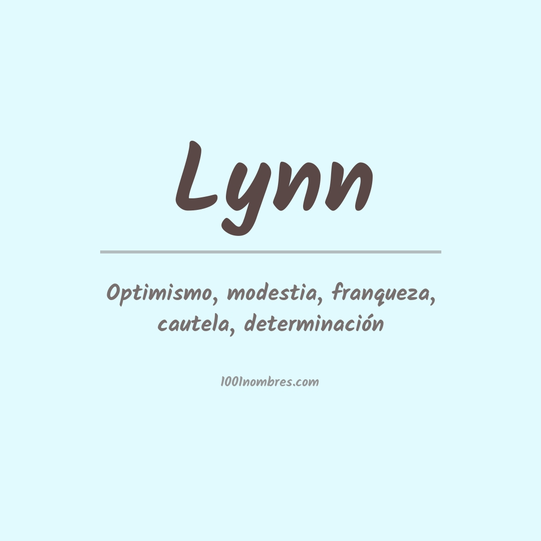 Significado del nombre Lynn
