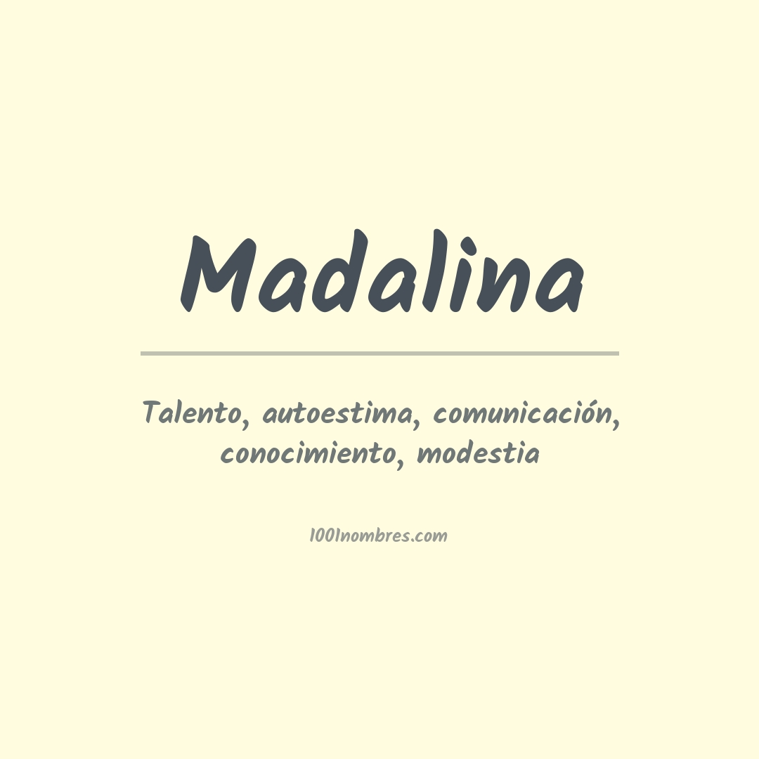 Significado del nombre Madalina