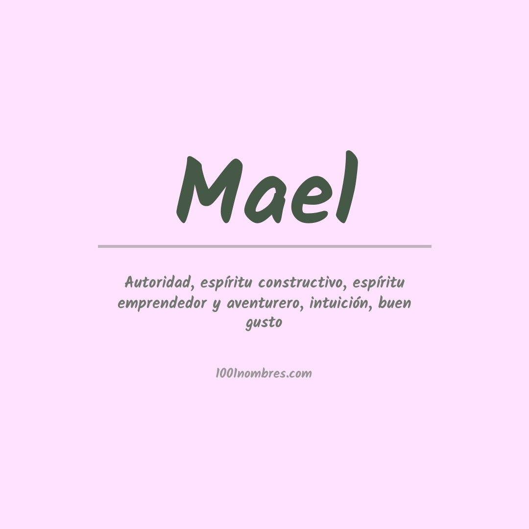 Significado del nombre Mael