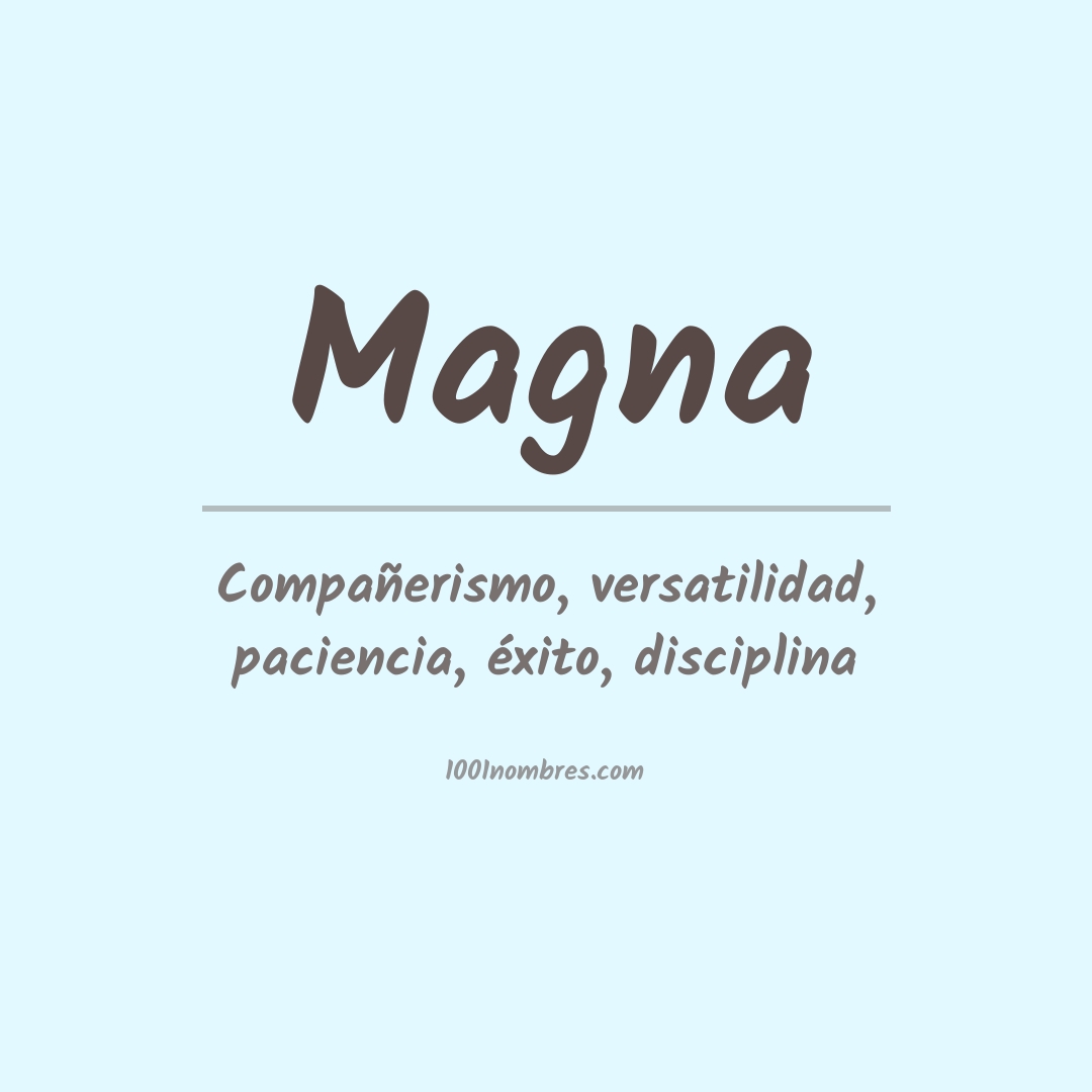 Significado del nombre Magna