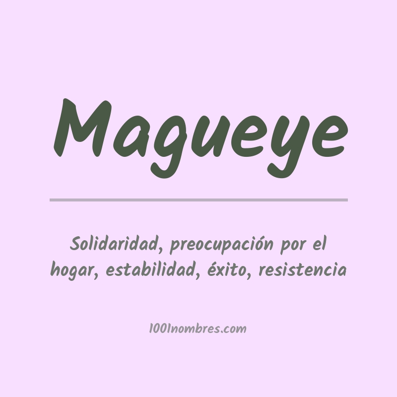 Significado del nombre Magueye