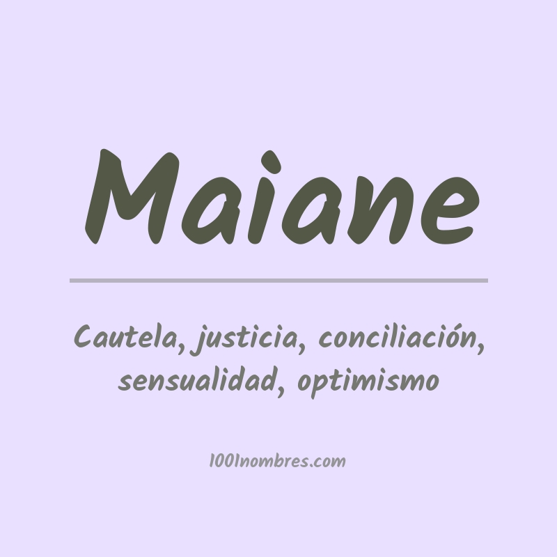 Significado del nombre Maiane Significado del nombre Maiane