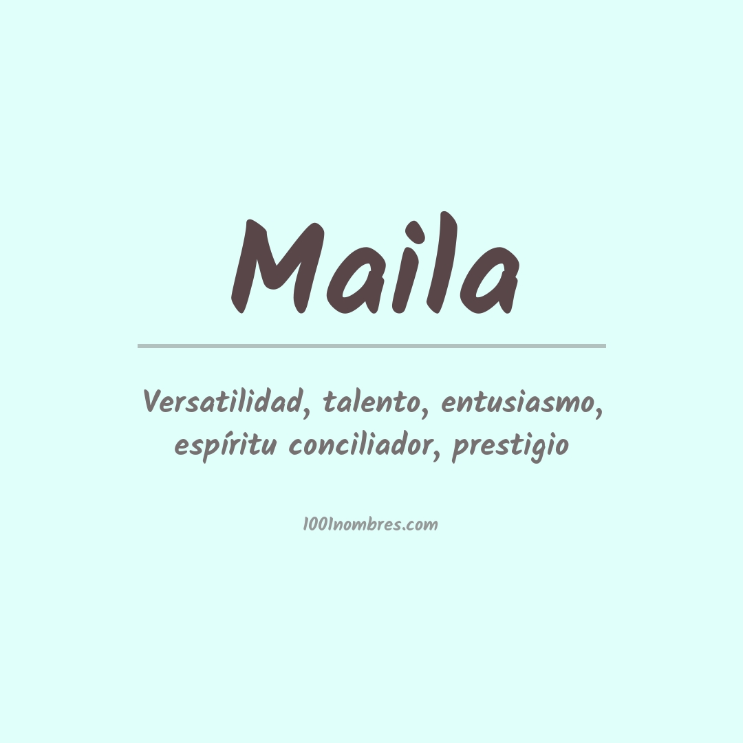 Significado del nombre Maila