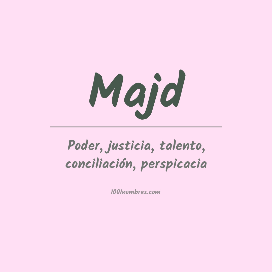 Significado del nombre Majd Significado del nombre Majd