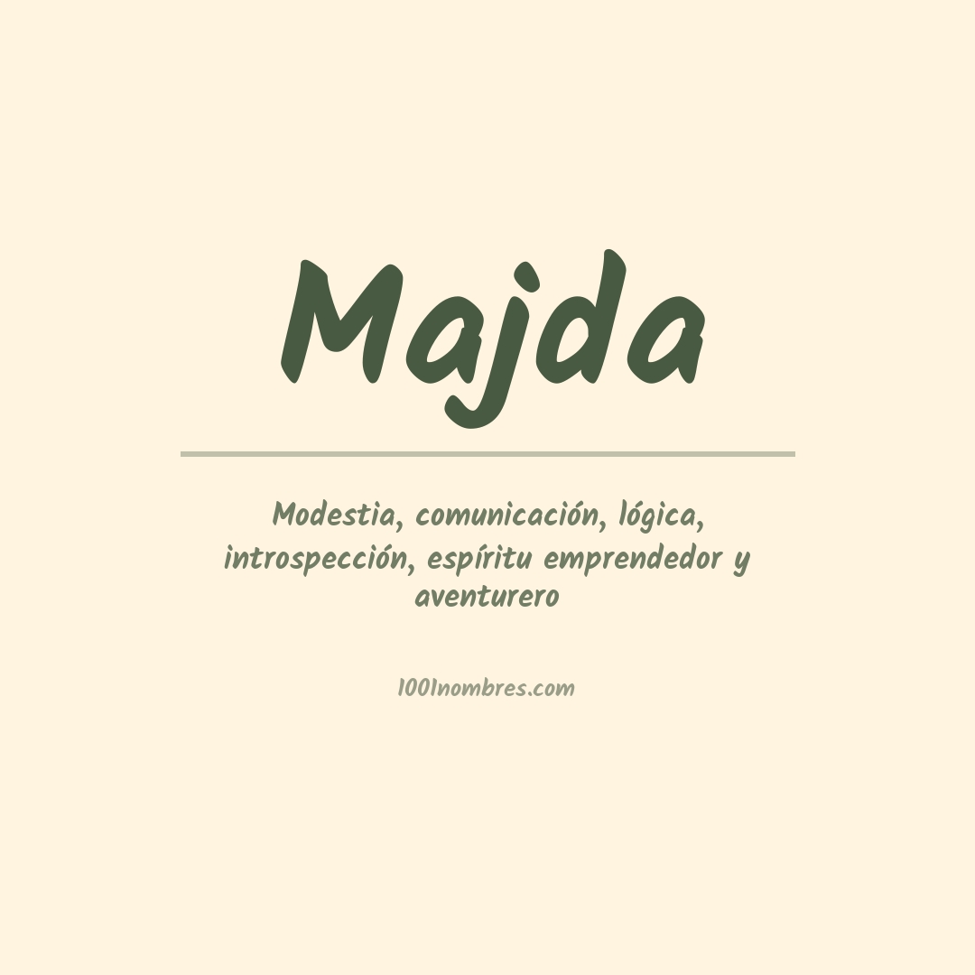 Significado del nombre Majda Significado del nombre Majda