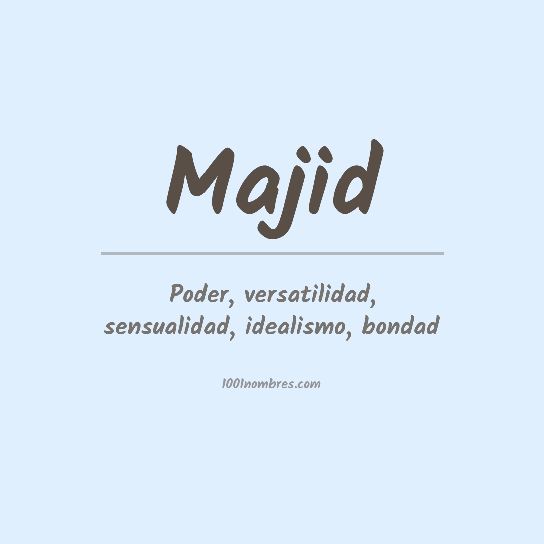 Significado del nombre Majid