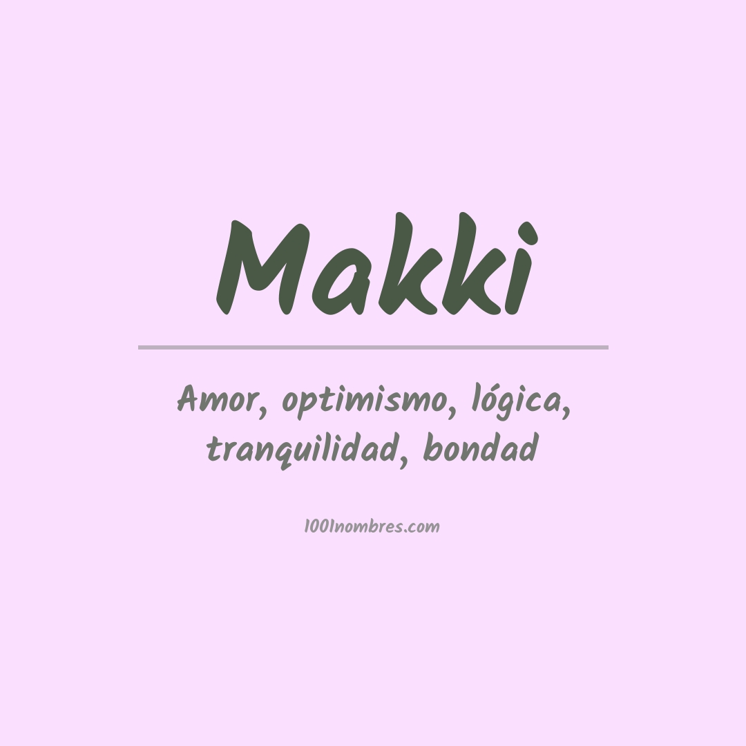 significado-del-nombre-makki