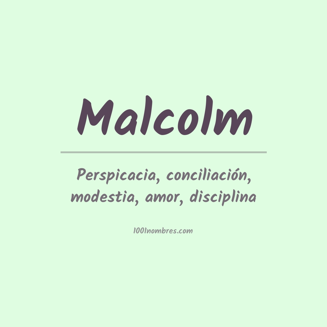 Significado del nombre Malcolm