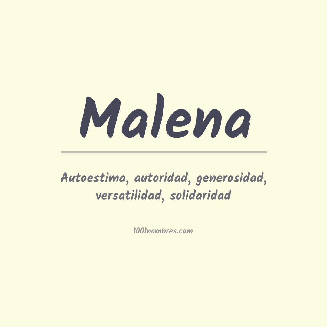 Significado del nombre Malena