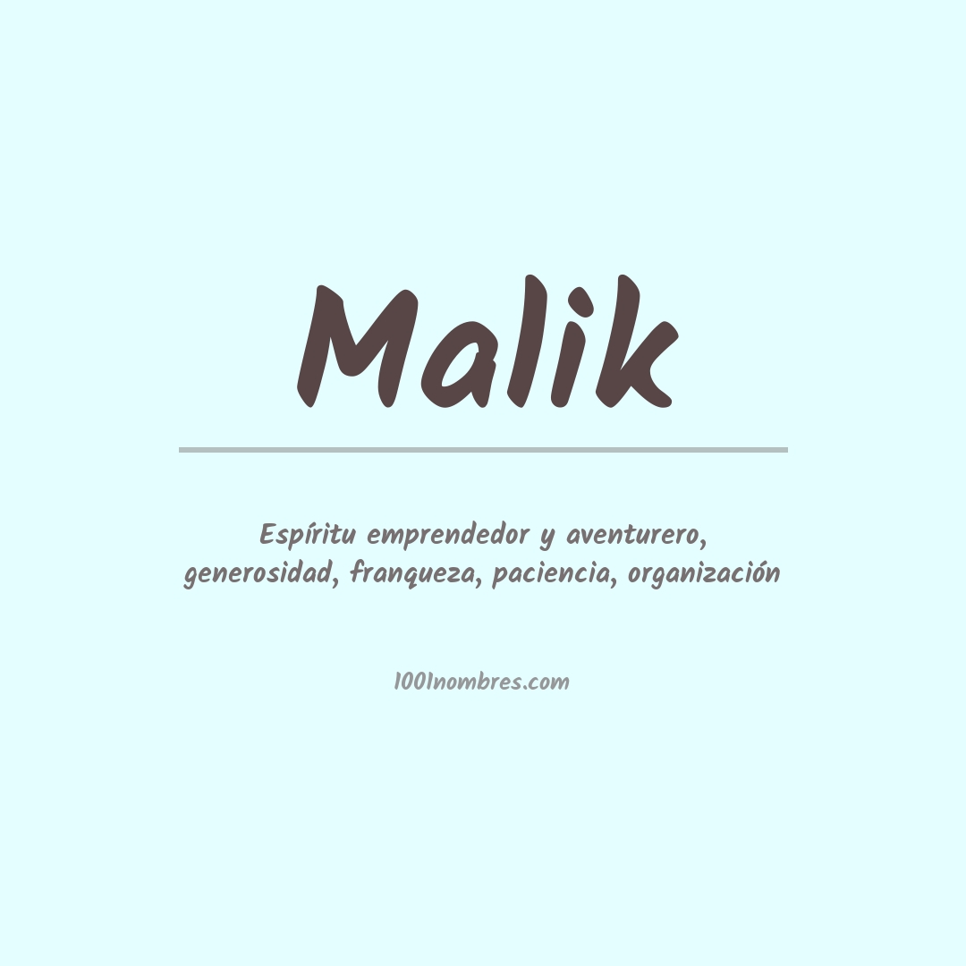 Significado del nombre Malik