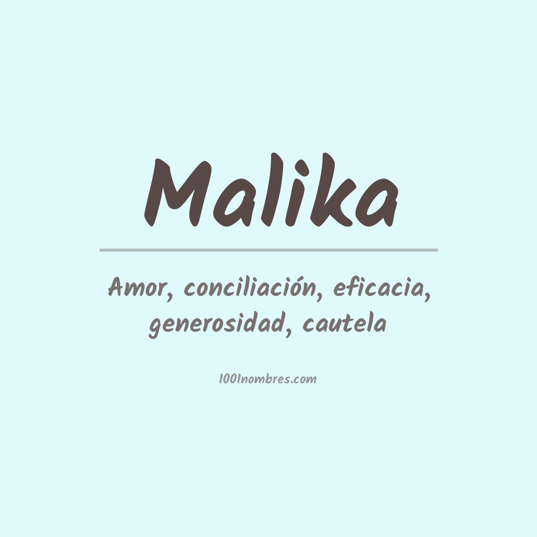 Significado del nombre Malika