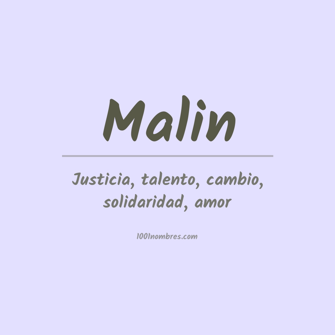 Significado del nombre Malin