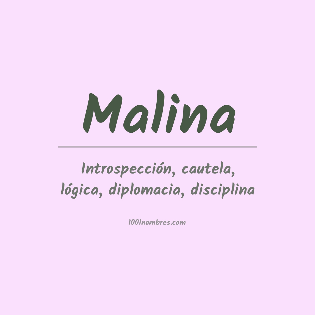 Significado del nombre Malina