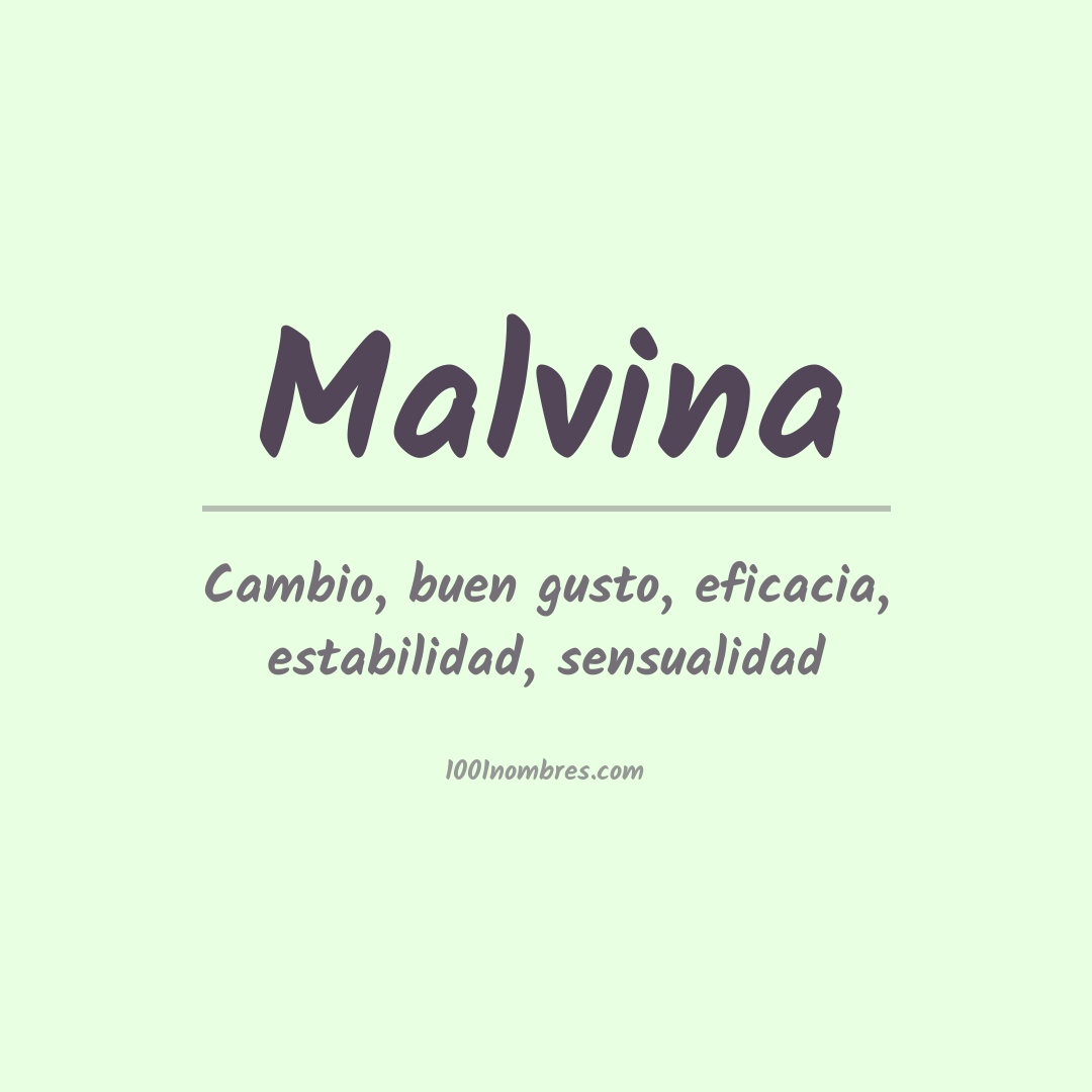 Significado del nombre Malvina
