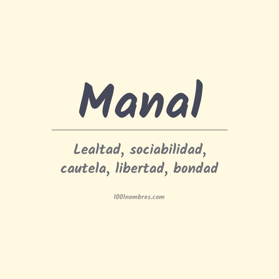 Significado del nombre Manal