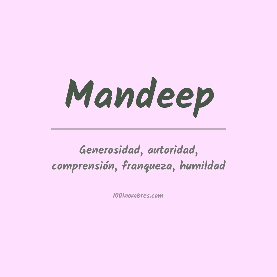 Significado del nombre Mandeep